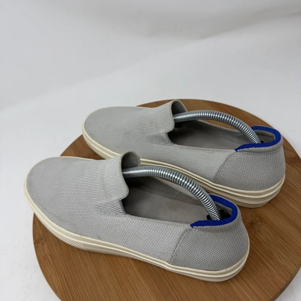 Rothys The Original Slip On Sneaker Knit Grey Travel Casual Comfort Womens 10